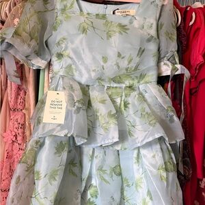 JessaKae Light Blue Floral Dress